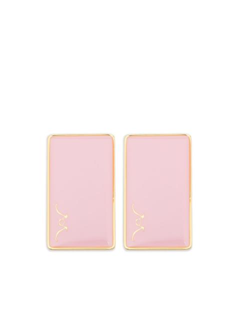 ROWEN ROSE rectangular earrings