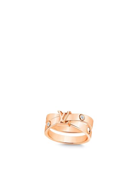 Louis Vuitton Empreinte Ring, Pink Gold And Diamonds