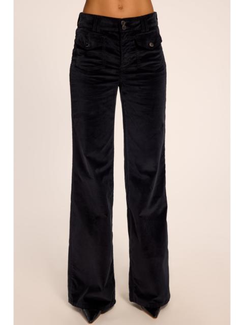 RAMY BROOK Fay Velveteen High-Rise Wide Leg Jean