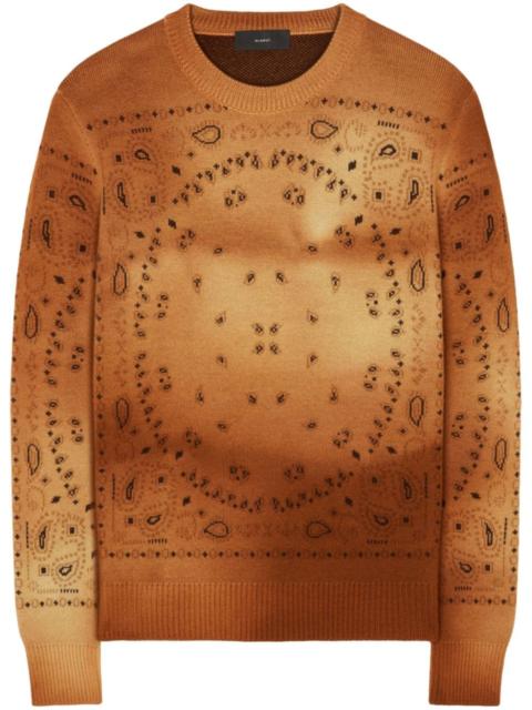 Alanui paisley-knit wool jumper