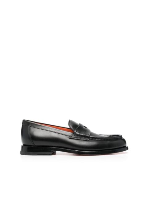 flat leather loafers