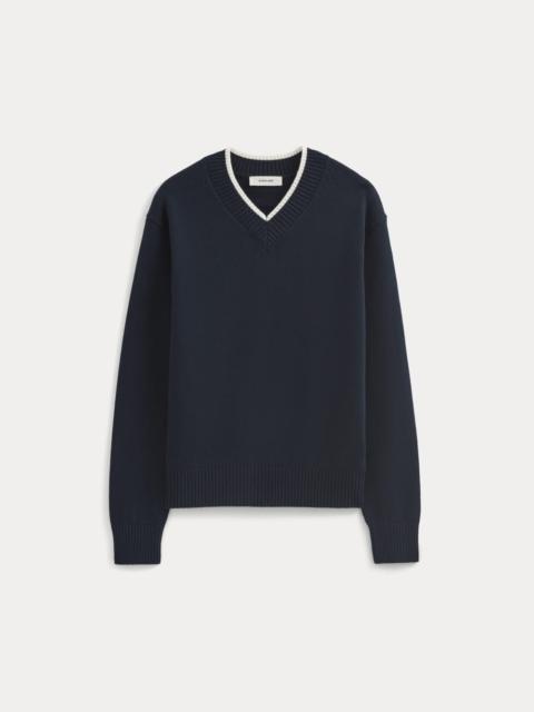 EVERLANE RELAXED V-NECK SWEATER IN EVERYDAY COTTON