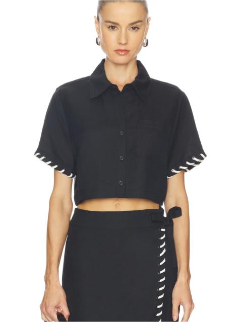 SIMKHAI Auggie Camp Shirt