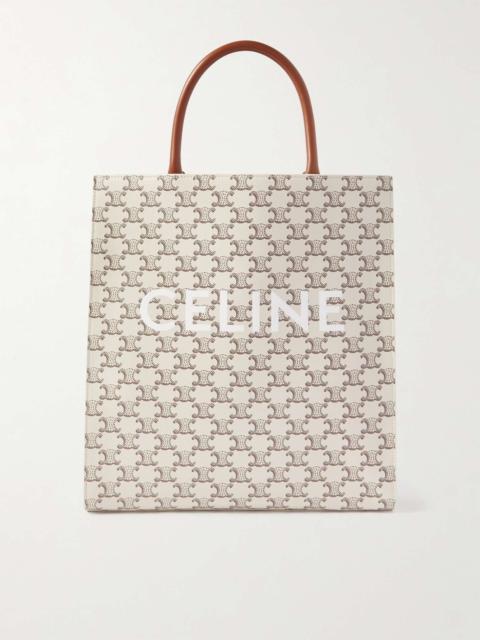 CELINE Logo-Print Medium Canvas Tote Bag