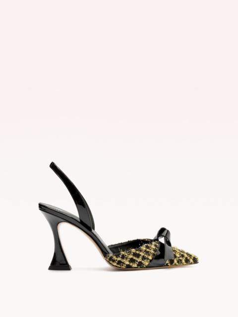 CLARITA BELL SLINGBACK 85 TWEED ORO