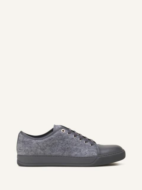 Lanvin DBB1 SNEAKERS IN FELT AND NAPPA LEATHER