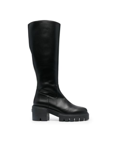 Soho calf-length leather boots