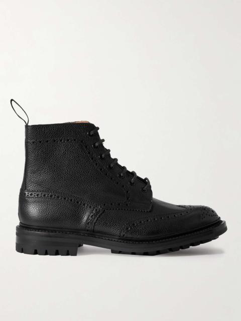 Stow Leather Brogue Boots
