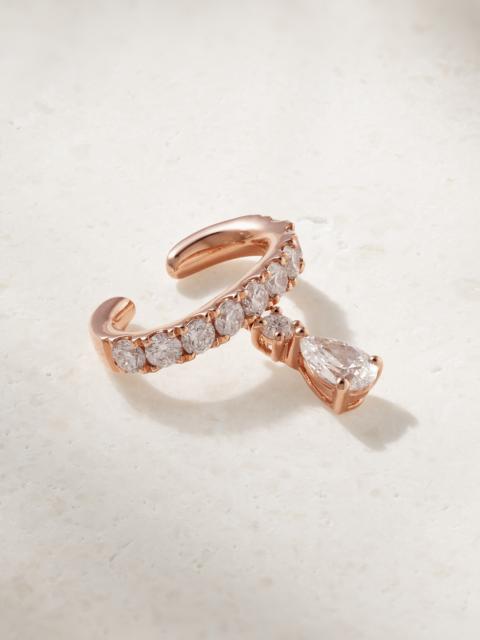 ANITA KO Daphne 18-karat Rose Gold Diamond Ear Cuff