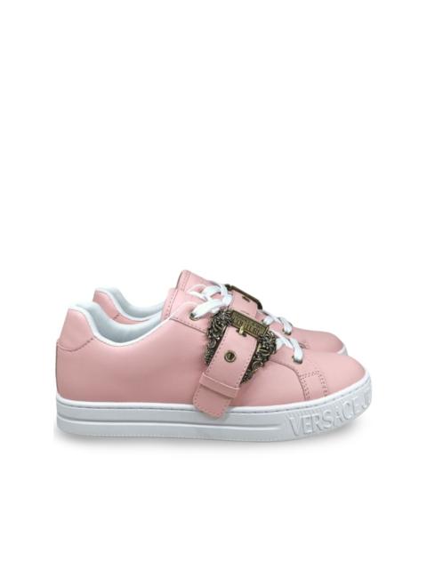 VERSACE JEANS COUTURE baroque-buckle sneakers