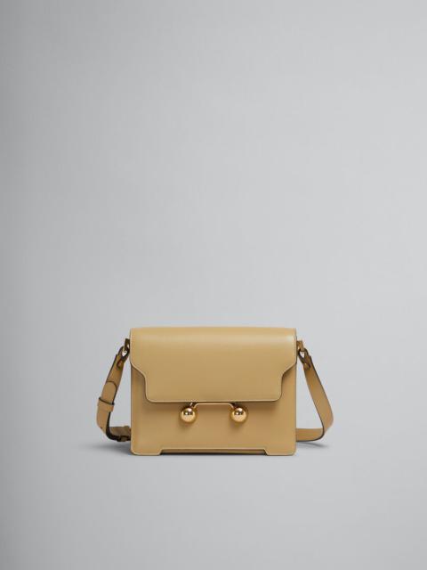 Marni CAMEL LEATHER TRUNKAROO MEDIUM SHOULDER BAG