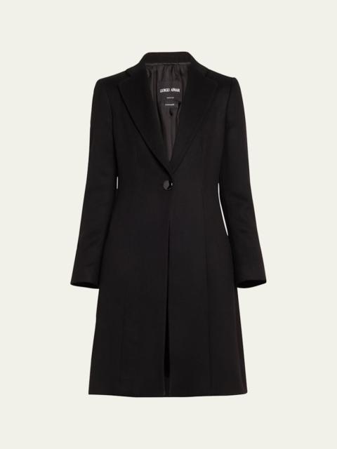 GIORGIO ARMANI Essentials Cashmere One Button Coat