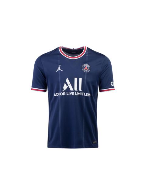 Jordan Nike x Paris Saint-Germain 2021/22 Stadium Soccer Home Jersey Blue