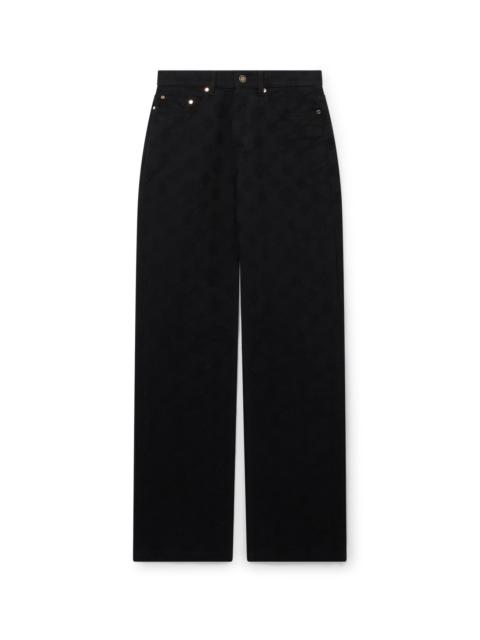 CASABLANCA Denim Monogram Straight Leg Jeans
