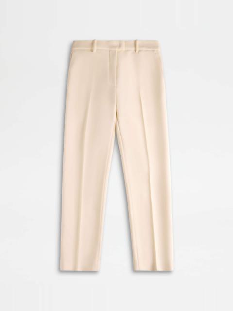 Tod's PANTS IN WOOL - WHITE