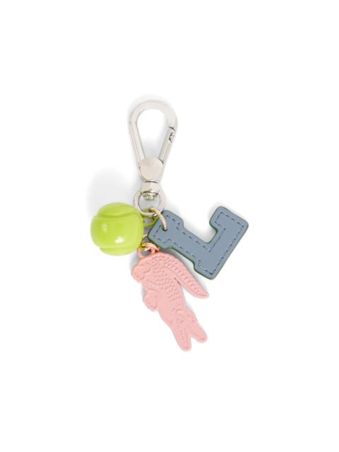 LACOSTE ball logo charm keyring