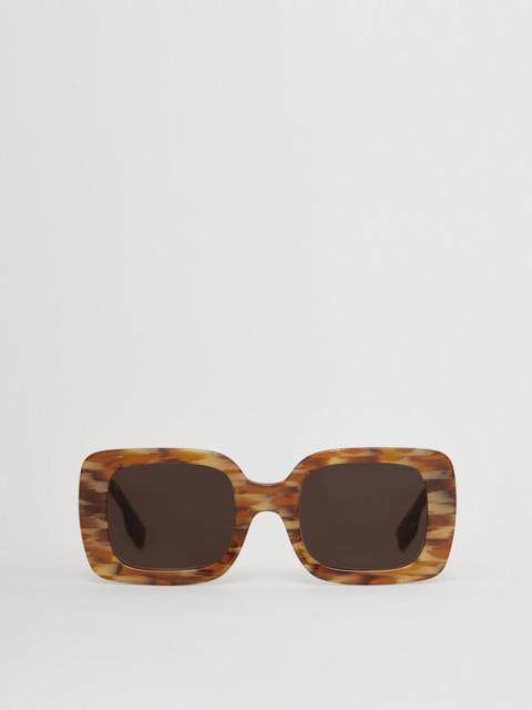 Burberry Monogram Motif Square Frame Sunglasses