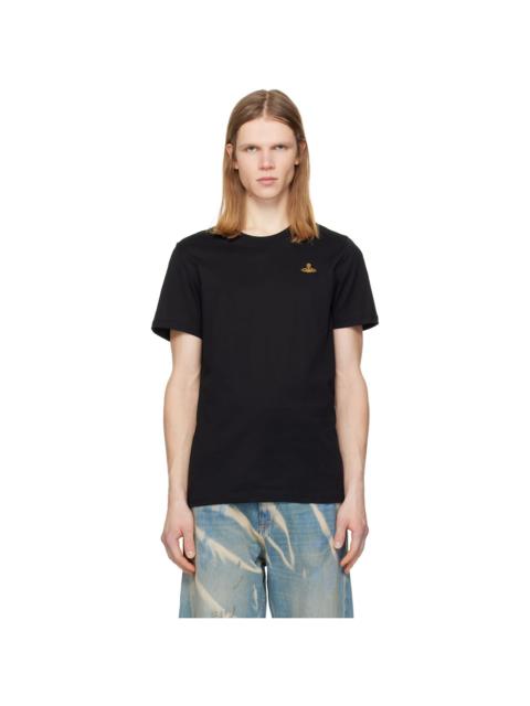Vivienne Westwood Black Embroidered Logo T-shirt