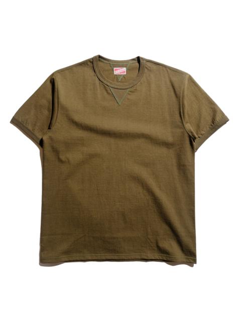 The Real McCoys MC23020 Gusset Tee Olive