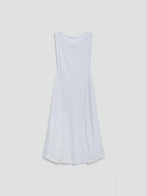 Theory Draped Midi Dress in Washed Twill