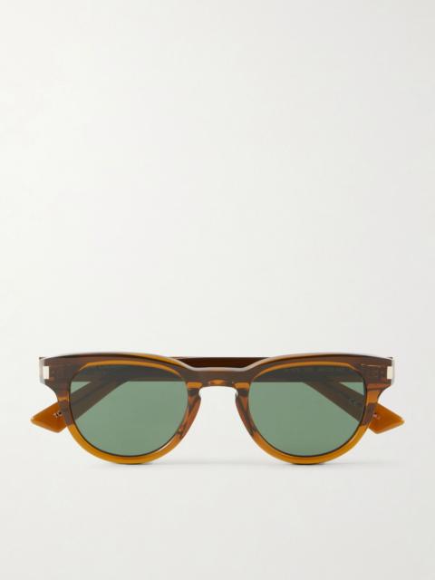 SAINT LAURENT Round-Frame Acetate Sunglasses Brown