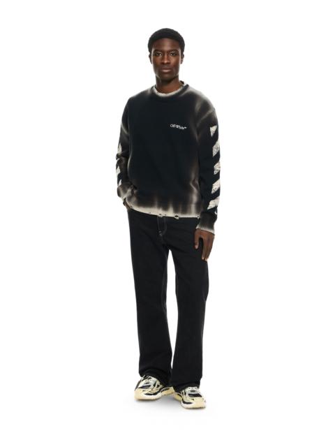 Off-White Diag Corrosion Knit Crewneck