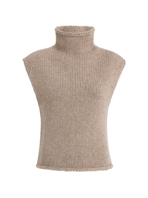 Sly Turtleneck Cashmere Top neutral