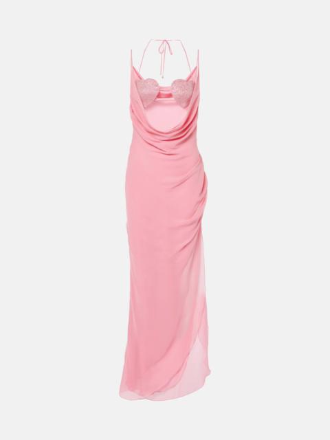 Blumarine Georg embellished maxi dress