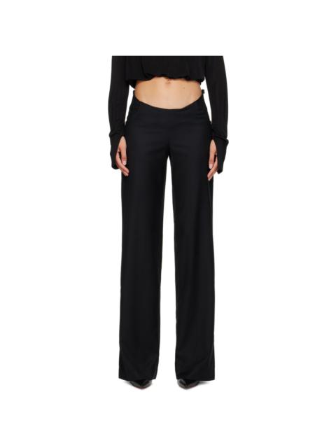 Black Wool Trousers