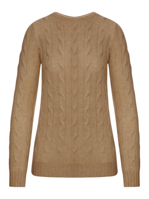 Ralph Lauren CREWNECK CASHMERE CABLE KNIT SWEATER