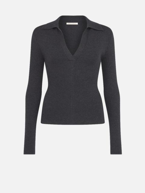 EMILIA WICKSTEAD Austin Knit In Charcoal Grey Cashfeel