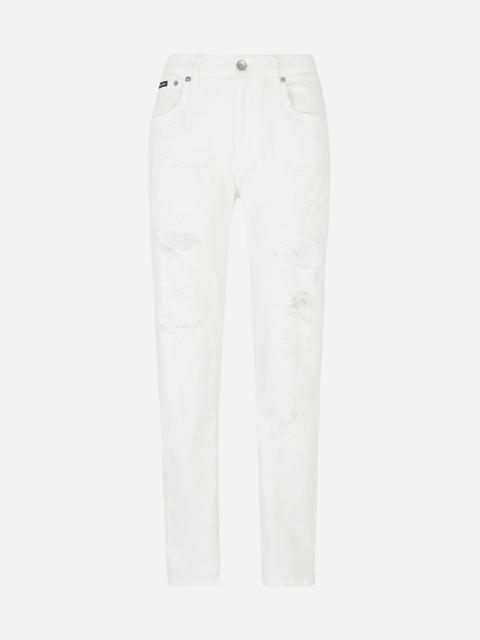 Dolce & Gabbana Boyfriend jeans with rips