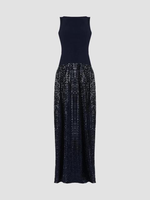 Shoshanna Women's Dorothy Sequin Skirt Gown - Navy