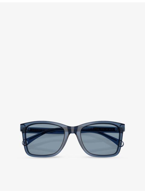 CHANEL CH5551U Rectangle-Frame Acetate Sunglasses