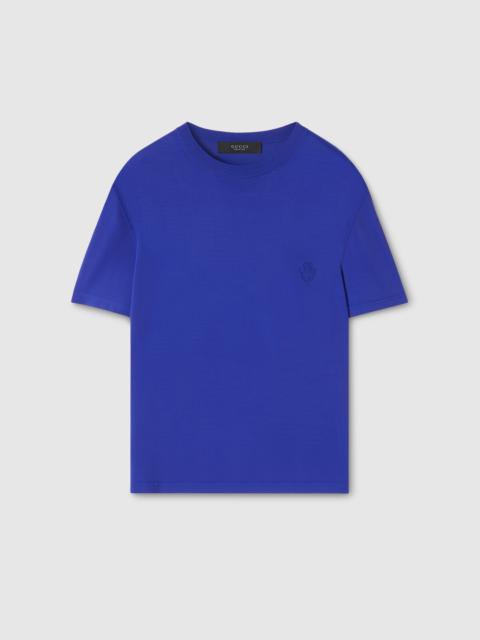 GUCCI Knitted T-shirt with embroidery