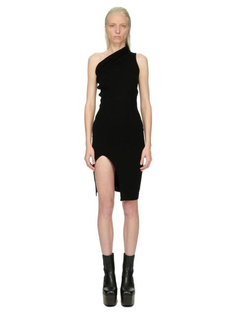 Rick Owens Black Single-Shoulder Minidress