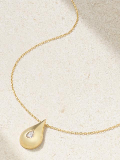 MATEO 14-karat gold diamond necklace Gold
