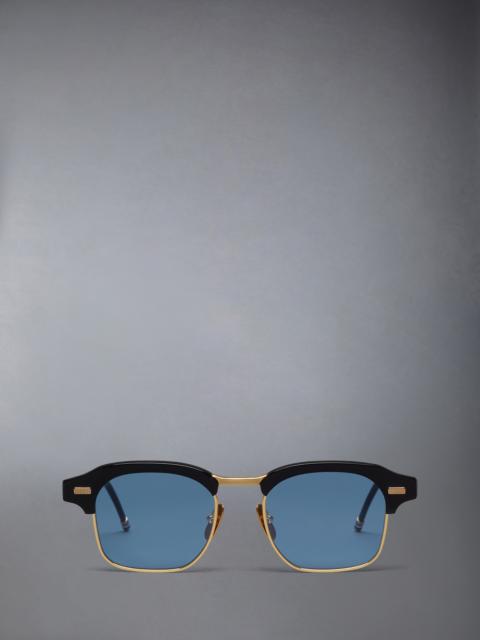Thom Browne ACETATE AND TITANIUM SQUARE SUNGLASSES