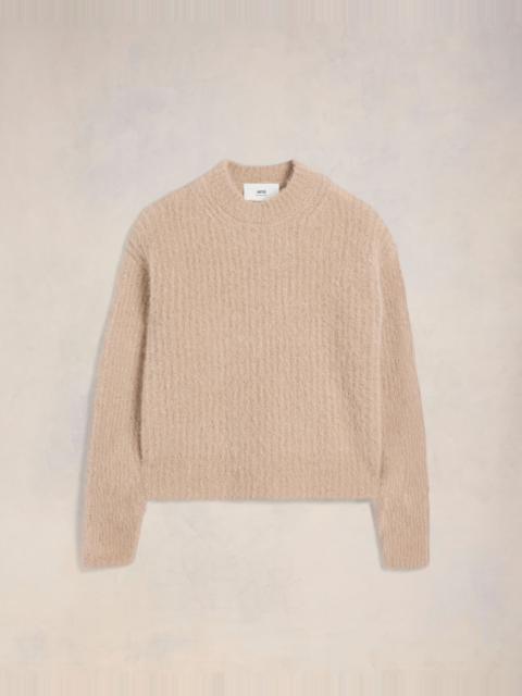 ALPACA MOHAIR RIBBED SWEATER