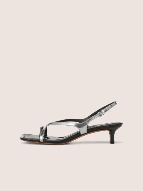 Vince Posie Metallic Leather Heeled Sandal