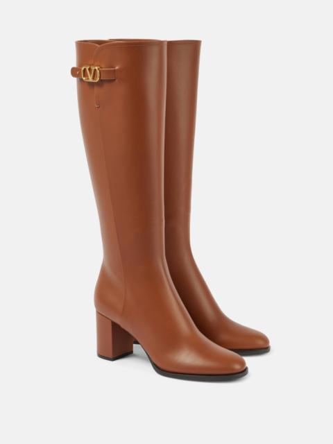 Vlogo Signature leather knee-high boots