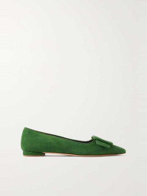 Maysale suede point-toe flats