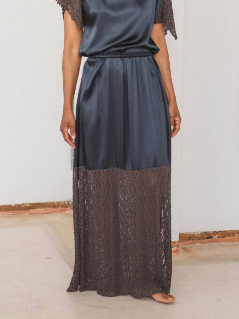 BASERANGE Olin Skirt - Silk Satin and Lace