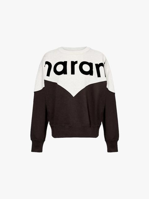 Isabel Marant Étoile Houston logo-intarsia cotton-blend jersey sweatshirt