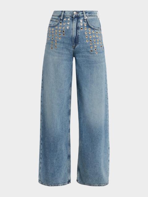 rag & bone Featherweight Sofie Wide-Leg Jeans