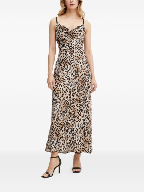 GUESS USA leopard-print maxi dress