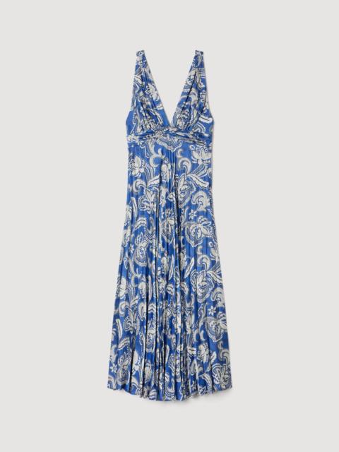 Sandro FLORAL PRINT MAXI DRESS