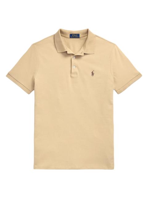 Polo Ralph Lauren Men's Stretch-Cotton Blend Custom Slim-Fit Polo Shirt - Coastal Beige