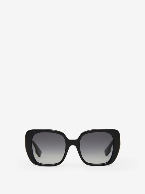 Monogram Motif Oversized Square Frame Sunglasses