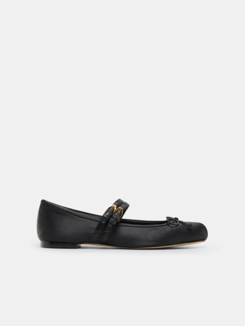 dolce vita GIBSEN BALLET FLATS ONYX SATIN